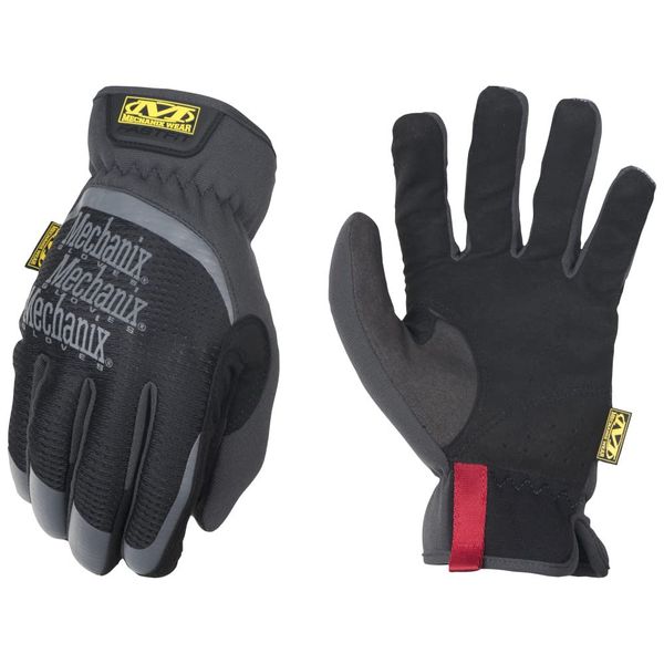 Mechanix Wear: FastFit Work Glove with Elastic Cuff for Secure Fit, Performance Gloves for Multi-Purpose Use, Touchscreen Capable Safety Gloves for Men (Black, Large)