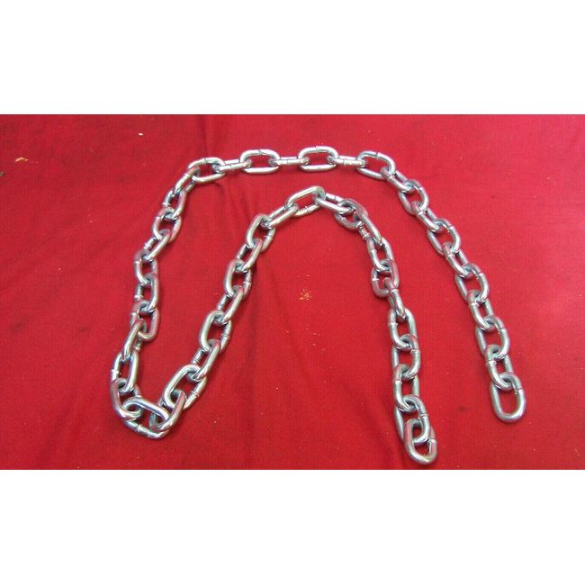 28 inch security steel chain with 1 1/2 X 3/8 coupling links