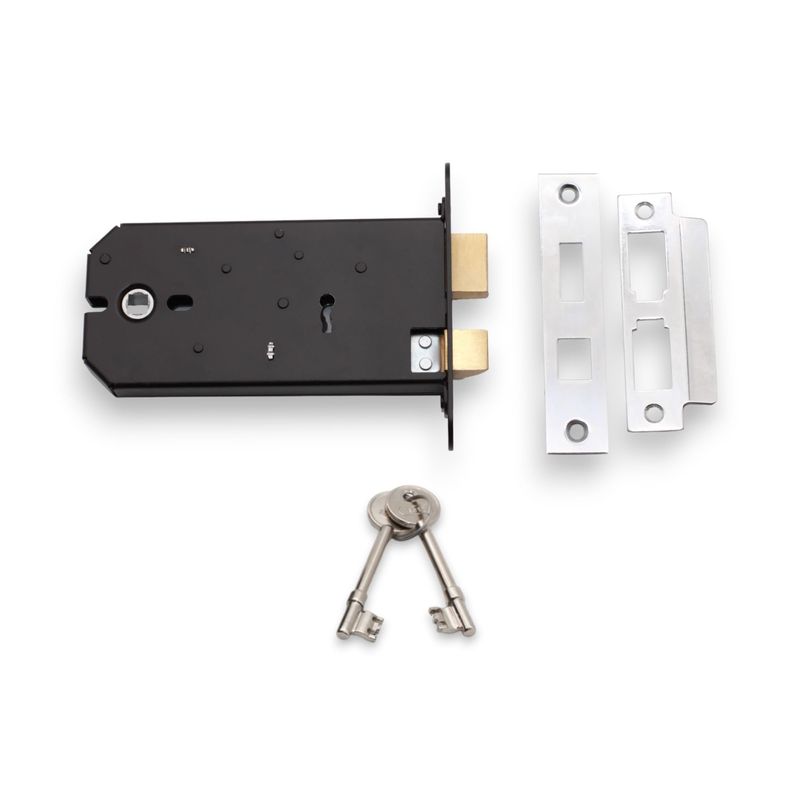 Infinity Decor 150mm Horizontal 3 Lever Mortice Sash Lock with Key ...