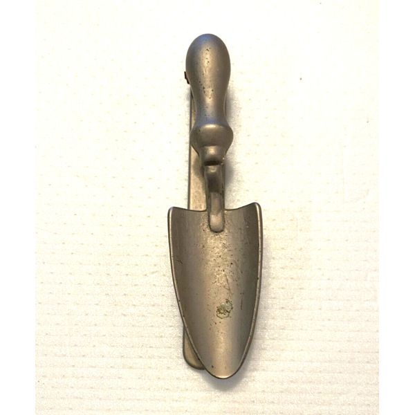 Garden Spade/Shovel Cast Metal Door Knocker 6.5" Long Pewter Look Finish