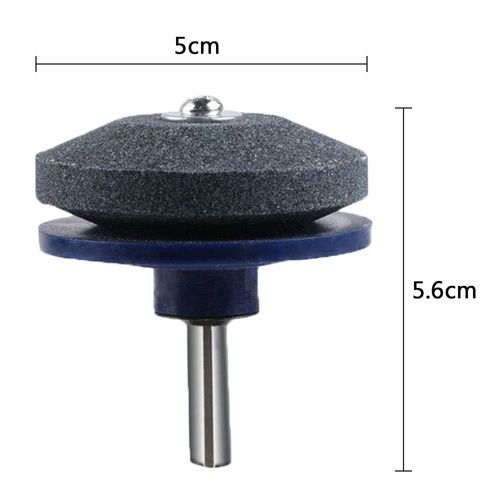 Lawnmower Blade Sharpener Garden Lawn Mower Grinder Wheel Stone Rotary Blade Sharpener for Power Drill Hand Drill