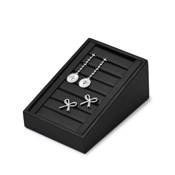 Oirlv PU Leather Ring Stand Ring Organiser Holder Jewellery Display Stand for Ring Stud Earring Display and Organiser