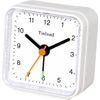 Classic Analogue Travel Alarm Clock with Snooze Function and Light, Compact Size