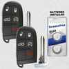2 For 2015 2016 2017 2018 Dodge Challenger Durango Smart Prox Remote Key Fob