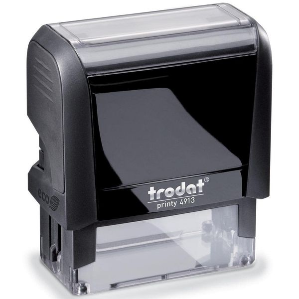 trodat Printy 4913 4.0 44086 Automatic Text Stamp Black