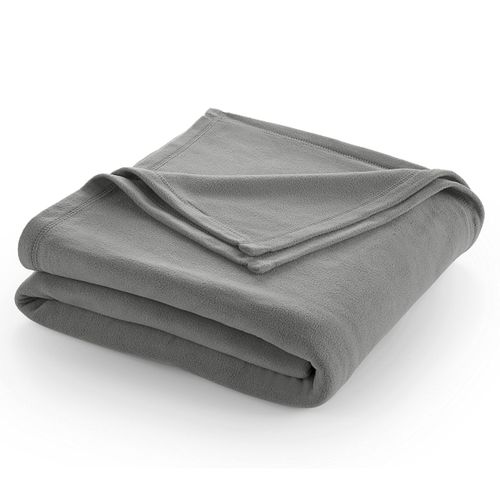 Twin Size Fleece Bed Blanket | Comfy Supersoft Fleece Blanket – All-Season Light Weight Throw Blanket | Luxuriously Soft | Throw Blanket for Couch and Sofa | Machine Wash | Gray