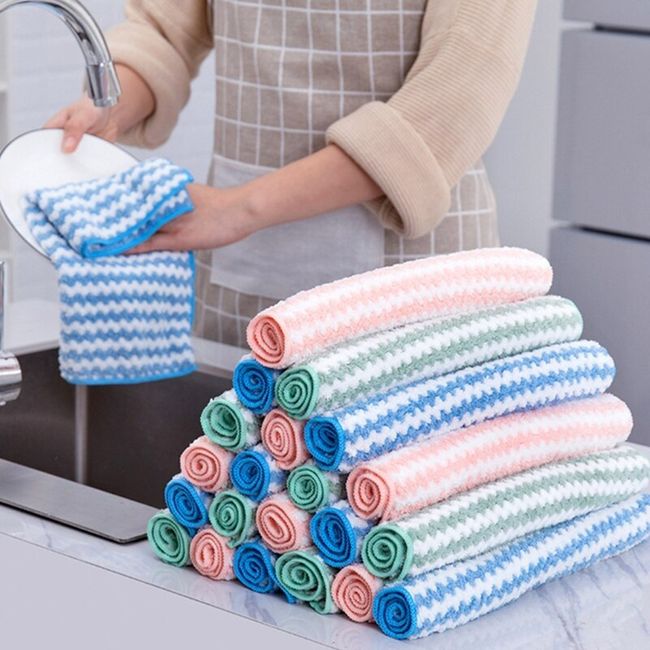 Kitchen bsorbent Dish Towels, Nonstick Oil Washable Fast Drying, for Drying  Dishes Kitchen Wash Clothes and Dish Towels