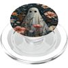 Spooky Ghost Cute Cyclamen Flower PopSockets PopGrip for MagSafe