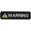 WARNING Patch, Velcro Attachment, Military Airsoft Embroidery Patch