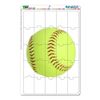Softball Novelty Gift Locker Refrigerator Vinyl Puzzle Magnet Set