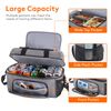 Lifewit Large Cooler Bag 27/32/48 Cans Insulated Lunch Bag Lightweight Portable Cool Bag Double Layer for Picnic, Beach, Work, Trip, Gray