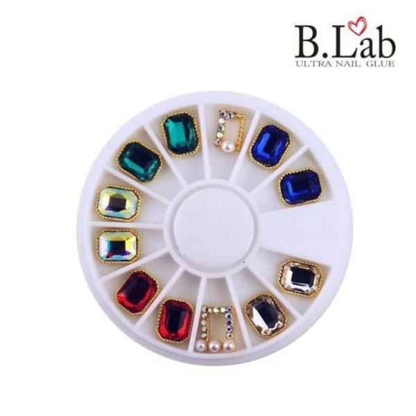 Nail parts materials stone art crystal gold cubic nail art glue jelly nail nail materials parts materials beads