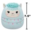 Squishmallows Original 7.5-Inch Lorna the Light Teal Llama