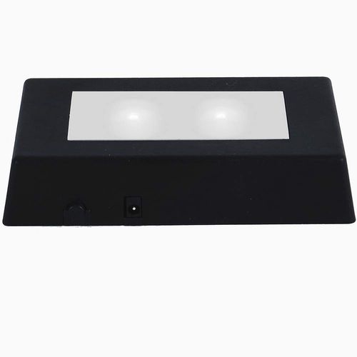 EUSTUMA LED Light Base Rectangle Display Stand in A Variety of Colors,Suitable for Glass Crystal Artwork,Holiday Party Decoration.