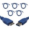 AJPARTS UK Multi-Type Cable Collection (USB-A TO MICRO-B, 5, Count)