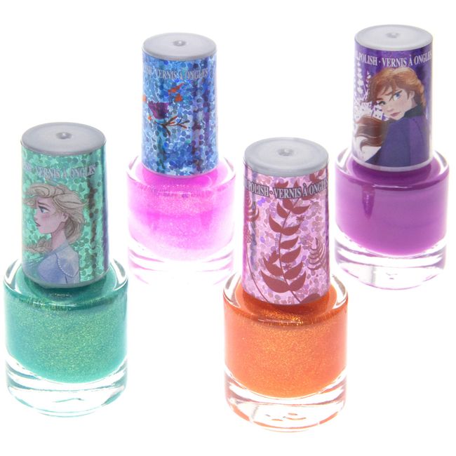 Townley Girl Disney Frozen Non-Toxic Water Based Peel-Off Nail Polish Set  with Glittery and Opaque Colors for Girls, Kids & Teens Ages 3+, Perfect  for Parties, Sleepovers and Makeovers, 18 Pcs