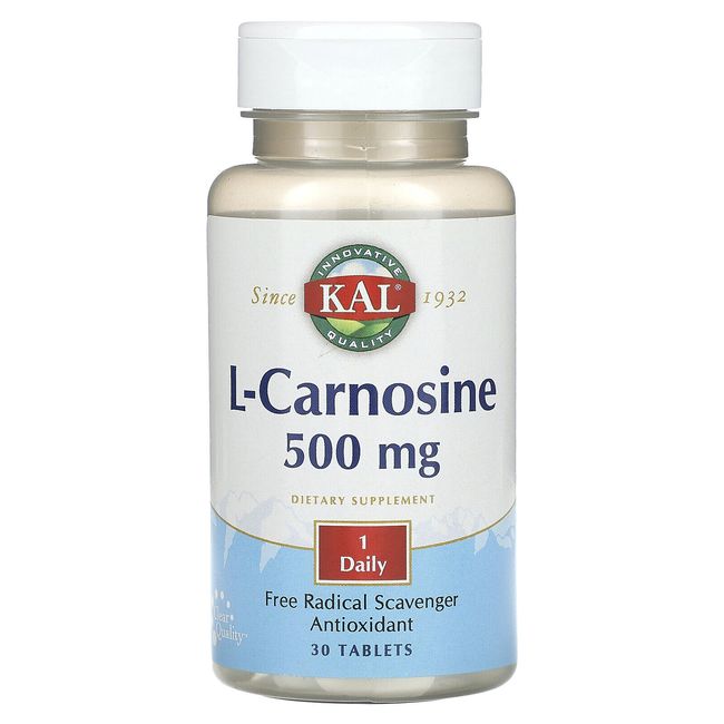 L-Carnosine, 500 mg, 30 Tablets