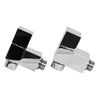WarmeHaus 15mm Designer Square Angled Radiator Valves - Pair