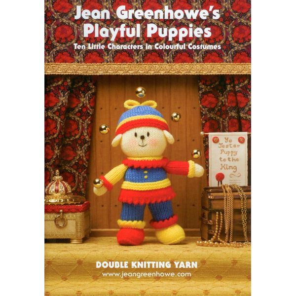 Jean Greenhowe Knitting Pattern Book Playful Puppies