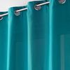 Douceur d'Intérieur Absolu Microfibre Curtain with Eyelets, Plain, Polyester, polyester, blue, 280 x 140 cm