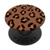 Animal Saddle Brown Cheetah Print Leopard Design PopSockets Swappable PopGrip