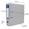 Oxford Premium A4 Lever Arch File, Silver Single Folder, Heavy Duty