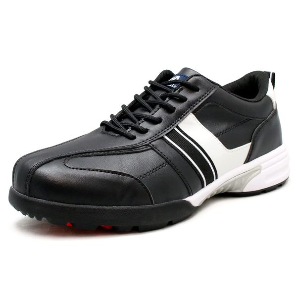 Ael Golf Shoes, Waterproof, Spikeless Shoes, Anti-Slip, Lightweight, 3E, Men's, Golf Sneakers, Shoes 462, Black