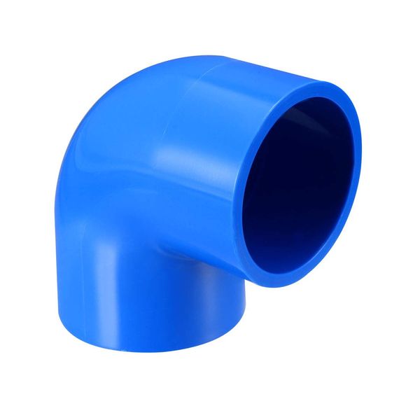 sourcing map 32mm Slip 90 Degree PVC Pipe Fitting Elbow Coupling Adapter Blue 5 Pcs