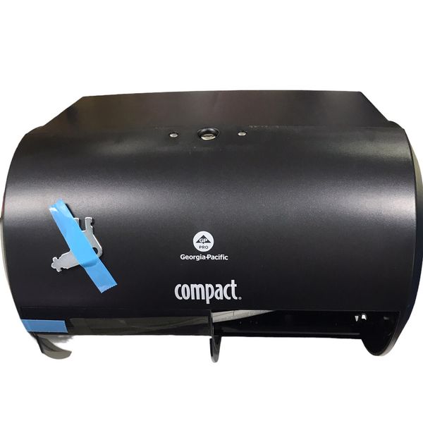Georgia Pacific Compact Side-by-Side Tissue Dispenser 56784A Black