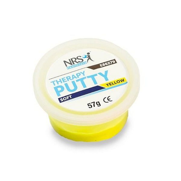 NRS Healthcare Hand Exercise Putty, Tub of 57 g (2 oz) - Soft/Yellow