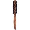 Plisson 10 Rows 100% Wild Boar Round Hair Brush - Dark Wood