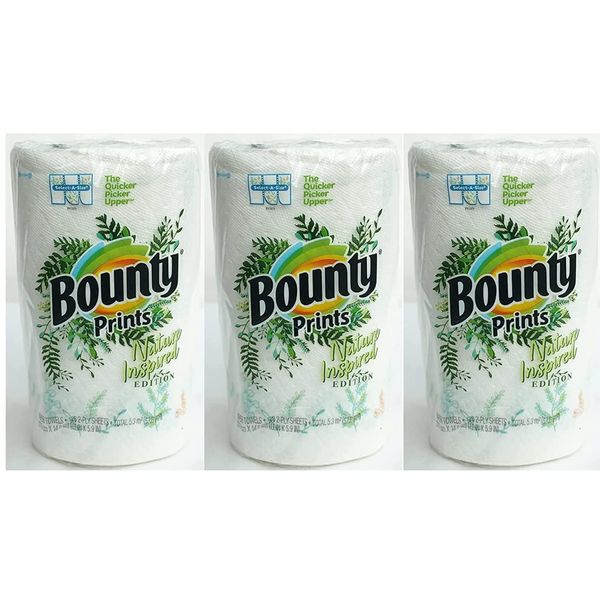 Bounty Paper Towels 3 Rolls Bounty Paper Towels (11.0 x 5.9 inches (279 x 149 mm), 2 Ply 105 Sheets x 3 Rolls)