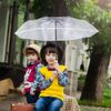 VALICLUD Folding Umbrella Automatic Transparent Umbrella Auto Open Foldable Umbrella Clear
