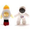 Knitted Space Rocket Baby Rattle, Suitable from Birth