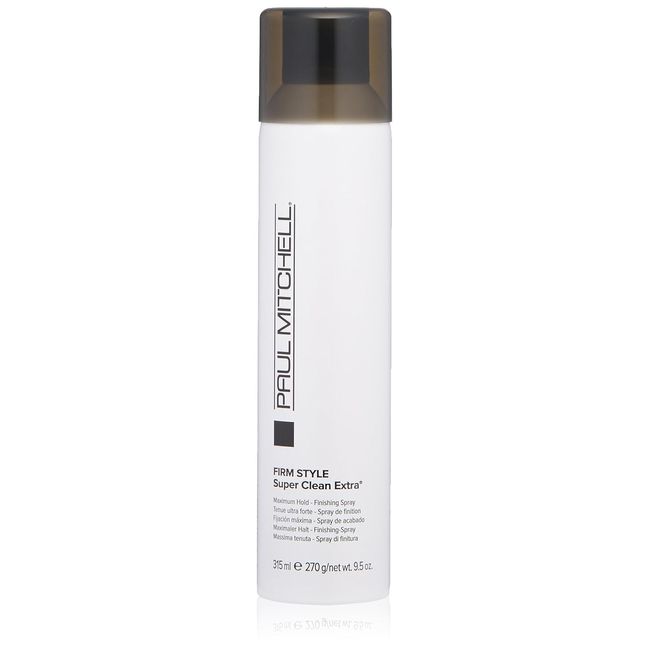 Paul Mitchell Super Clean Extra Finishing Hairspray, Maximum Hold, Shiny Finish, For All Hair Types, 9.5 oz.