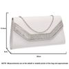 SwankySwans Women's Harper Clutch Bag, White