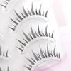 Musegetes False Eyelashes 4D False Eyelashes Natural False Eyelashes Ultra Lightweight Soft Handmade False Eyelashes Cluster Transparent Axis 5 Pairs H22T