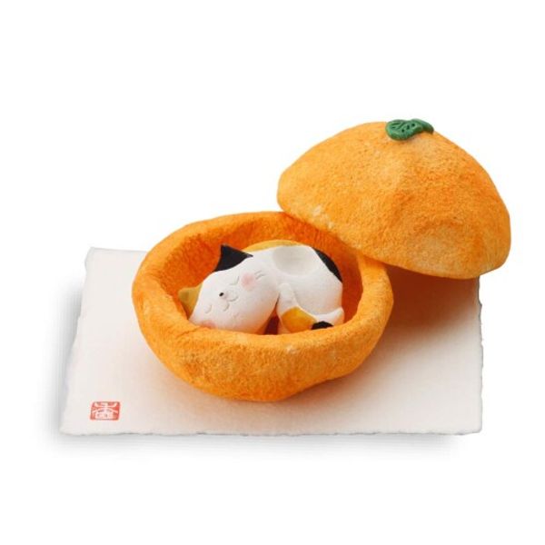 Craftmanhouse Deodorizing Products Orange Fruit: Total Length 5cm Width: 7.5cm Aroma Stone Fruit Cat Aroma Orange K6519