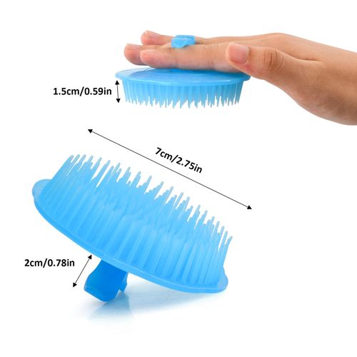 Wisebom Pack of 4 Scalp Massage Brush, Scalp Hair Manual Massager Cellulite Brush, Shampoo Brush Massage Comb for Exfoliating and Head Massage