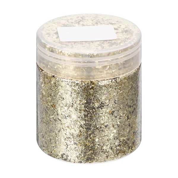 uxcell Resin Gold Foil Flakes 3g Metal Foil Flakes for Nail Art Resin Art Craft Painting Candle Jewelry Making Gold Foil Flakes Silver Gold