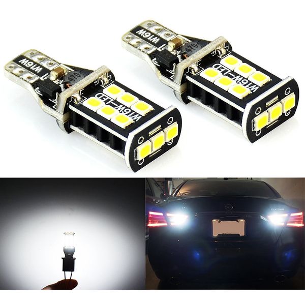 2 pack Extremely Bright Error Free, 921 912 PX Chip sets LED Bulbs For Backup 15 SMD