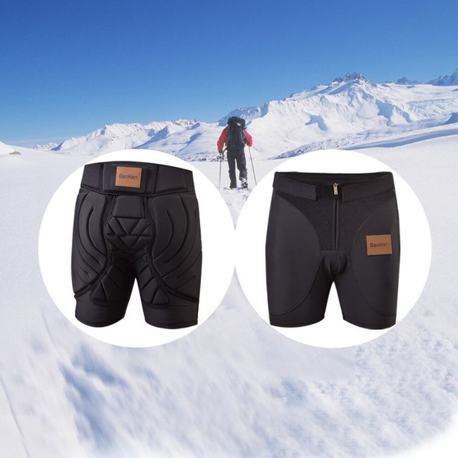 Benken Ski Protective EVA Padded Shorts Hip Padded Drop-resistance  Protective Gear for Snowboard Skate Ski Sports Underpants