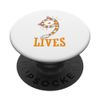 Cat Nine Lives Scarf Cat Ears PopSockets with Interchangeable PopGrip