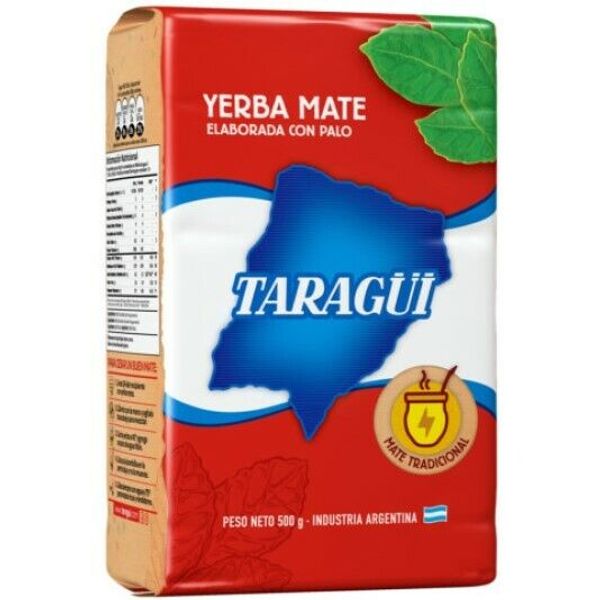 YERBA MATE TARAGUI 1 KILO/2.2 LBS CON PALO/WITH STEMS