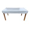 Plane B Garden Table Cover (200 cm x 100 cm, Light Grey)