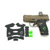 HANDLEITGRIPS Textured Rubber GRIP TAPE  for Springfield Hellcat Green Insert