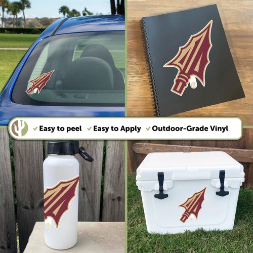 Florida State University Seminoles FSU Vinyl Decal Laptop Water Bottle Car Scrapbook Sticker (IND 9)