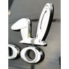 L-hotse Rabbit Ears 3D Plated Emblem Car Sticker