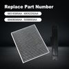 Quality Carbon Cabin Filter Element & Filter Cover for Dodge Caliber 2009-2012
