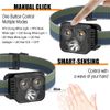LED Motion Sensor Headlamp Rechargeable Super Bright Headlight Torch Flashlight